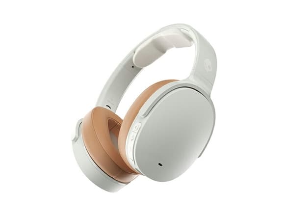 Skullcandy HESH ANC - Hodetelefoner med mikrofon - full størrelse - Bluetooth - trådløs, kablet - aktiv støydemping - 3,5 mm jakk - modulhvit