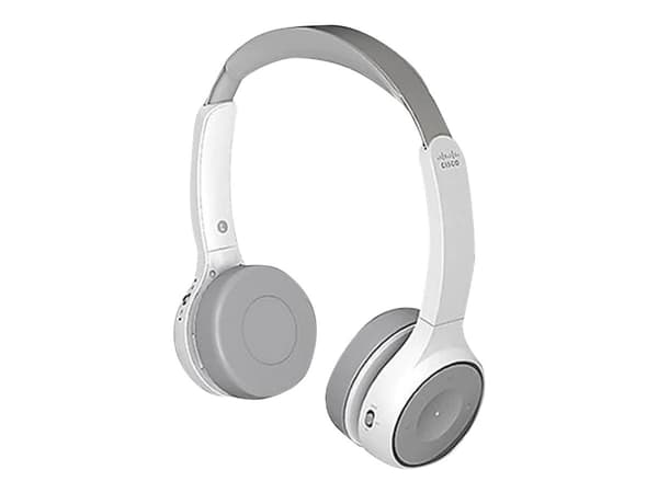 Cisco 730, Langallinen & langaton, Puhelut/Musiikki, 20 - 20000 Hz, 216 g, Kuulokkeet, Platina, Valkoinen