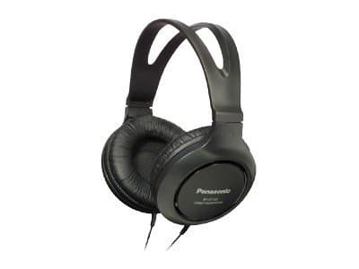 Panasonic RP-HT161E-K - Hodetelefoner - full størrelse - kablet - 3,5 mm jakk - svart