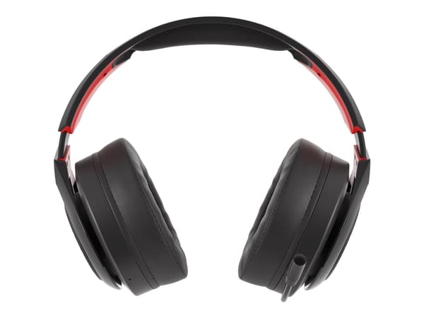 Genesis Selen 400 - Hodesett - full størrelse - 2,4 GHz - kablet, trådløs - USB, 3,5 mm jakk - lydisolerende - rød, svart