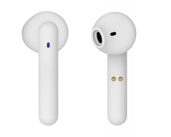 Vivanco Urban Pair - True wireless-hodetelefoner med mikrofon - i øret - Bluetooth - hvit