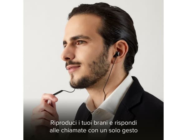 SBS TEEARTYCK, Ledningsført, Opkald/musik, 20 - 20000 Hz, Headset, Sort