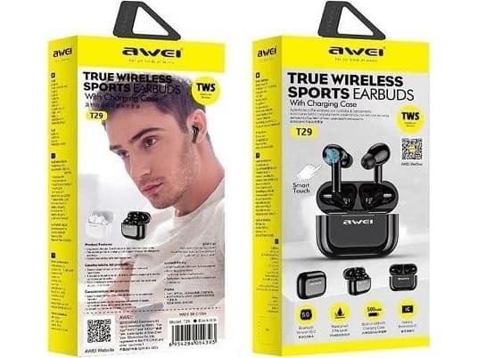 Awei T29 TWS-hodetelefoner (AWEI054BLK)