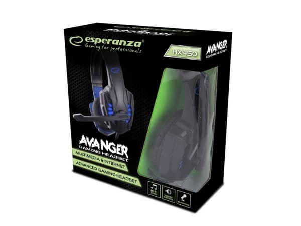 ESPERANZA STEREO GAMING HEADPHONES WITH MICROPHONE AVANGER
