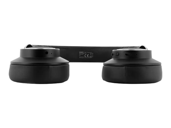 STREETZ HL-BT405 - Hodetelefoner med mikrofon - on-ear - Bluetooth - trådløs, kablet - 3,5 mm jakk - svart