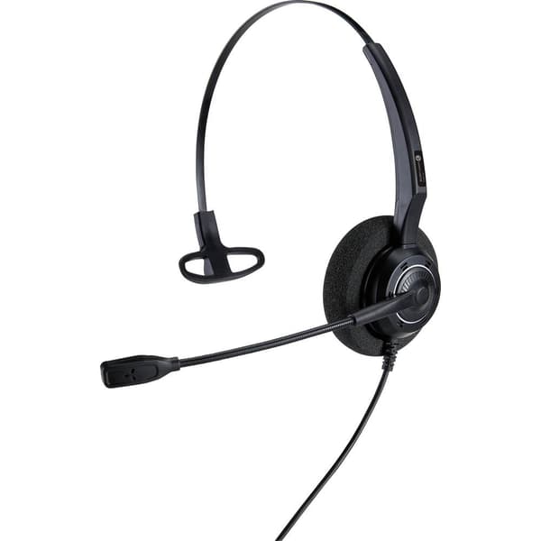 Alcatel-Lucent Enterprise AH 11 U Telefon On-ear headset Sladd Mono Svart Brusreducering för mikrofon