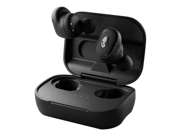 Skullcandy Grind - True wireless-hörlurar med mikrofon - inuti örat - Bluetooth - äkta svart
