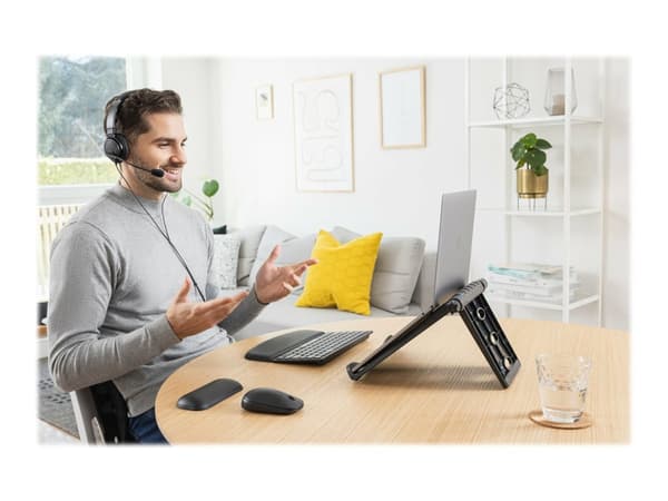 Kensington Hi-Fi USB-C Headphones with Mic - Hodesett - on-ear - kablet - USB-C - svart