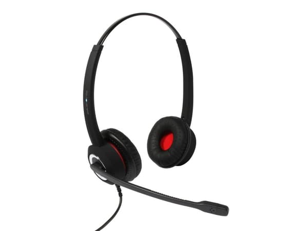 ALLNET 6337-10.2P_BBB, Ledningsført, 200 g, Headset, Sort