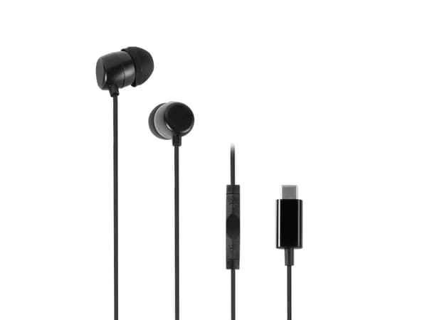 Vivanco WEVVSP10USBC-BK, Kuulokkeet, In-ear, Calls/Music, Musta, Kaksikanavainen, Moninäppäin