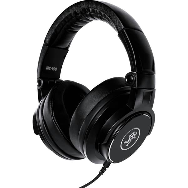 Mackie MC-150 Studio Over Ear hörlurar Sladd Svart