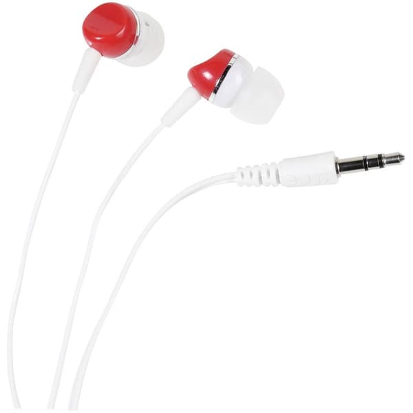 Vivanco SR 3 RED In Ear hörlurar Sladd Vit, Röd