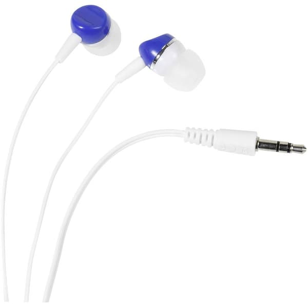 Vivanco SR 3 BLUE In Ear hörlurar Sladd Vit, Blå