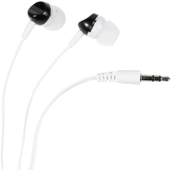 Vivanco SR 3 BLACK In Ear hörlurar Sladd Vit, Svart