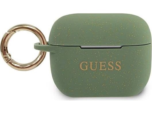 GUESS Cover Silikoni Glitter Khaki, Apple AirPods Pro, GUACAPSILGLKA, Blister (GUACAPSILGLKA)