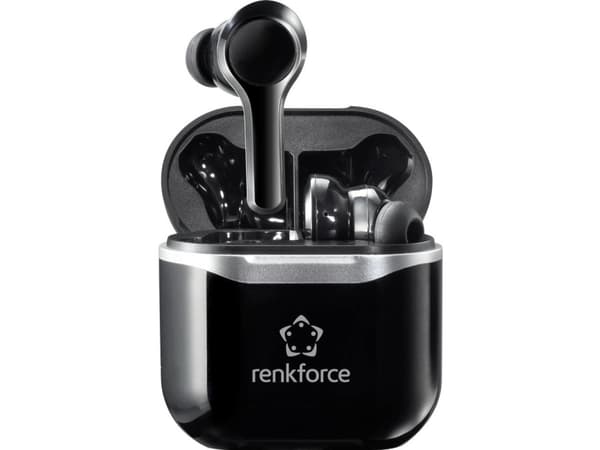 Renkforce RF-4599066, Langaton, Puhelut/Musiikki, 50 g, Kuulokkeet, Musta