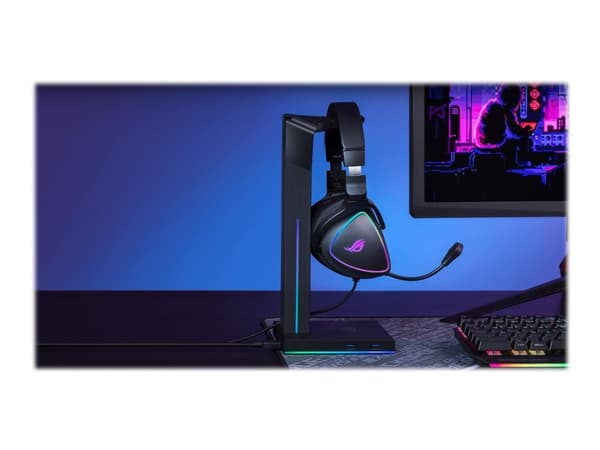 ASUS ROG Delta S - Hodesett - full størrelse - kablet - USB, USB-C - svart