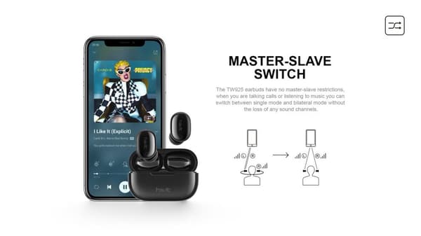 Havit TW925 True Wireless Bluetooth 5,1