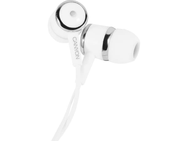 Canyon CNE-CEPM01W, Koblet med ledninger (ikke trådløs), 20 - 20000 Hz, Musikk, 30 g, Hodetelefoner, Hvit