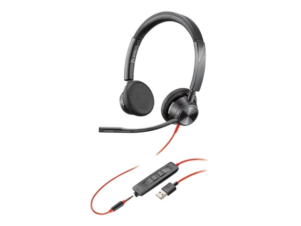 Poly Studio P5 - Nettkamera - farge - 720p, 1080p - lyd - USB 2.0 - med Poly Blackwire 3325 Headset