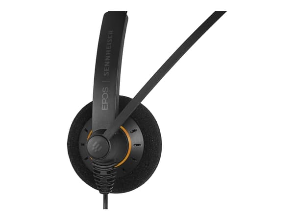 EPOS IMPACT SC 30 USB ML - Hodesett - on-ear - kablet - USB - svart med oransje fargefremhevinger