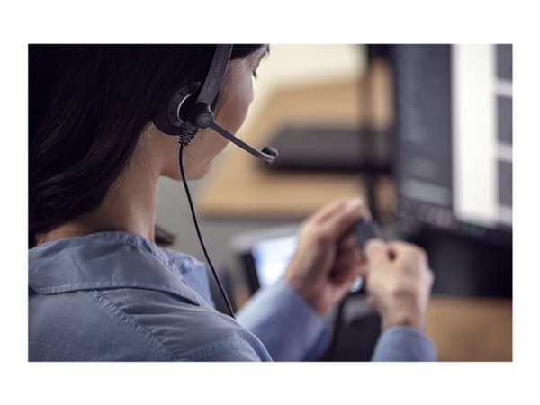 EPOS IMPACT SC 30 USB ML - Hodesett - on-ear - kablet - USB - svart med oransje fargefremhevinger