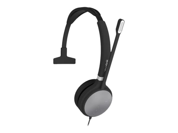 Yealink UH36 Mono Hodesett Koblet med ledninger (ikke trådløs) Hodebånd Kontor/kundesenter USB Type-A Sort, Sølv