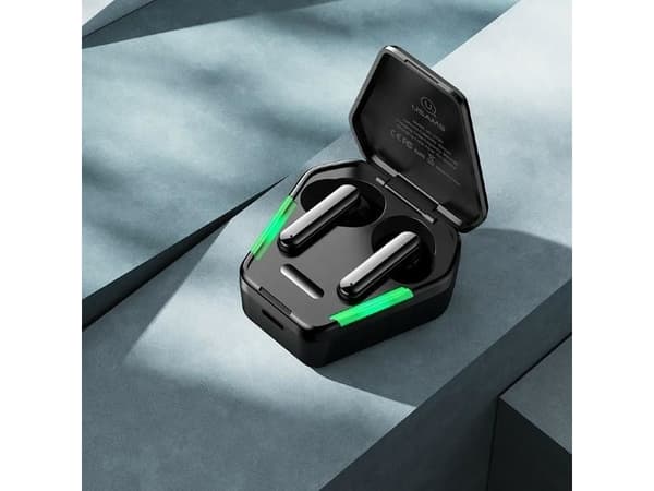 Usams headphones USAMS Bluetooth 5.0 earphones TWS JY series Gaming earbuds wireless black/black BHUJY01