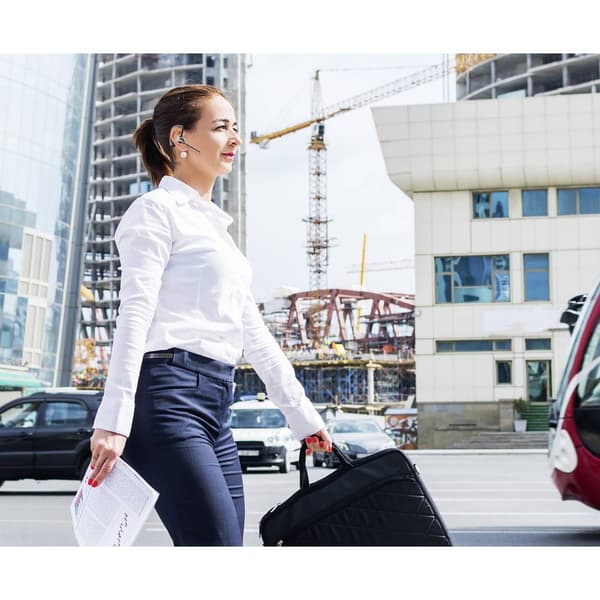Sygonix Connect SC-WE-500 Mobiltelefon In-ear headset Bluetooth Mono Svart Mikrofonljudavstängning, Volymkontroll