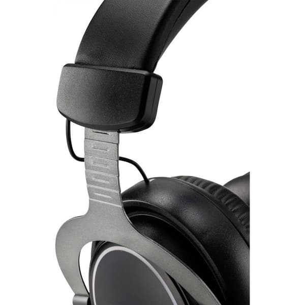 Renkforce RF-GH-300 Spel Over Ear-hörlurar Sladd 7.1 Surround Svart Mikrofonljudavstängning, Volymkontroll