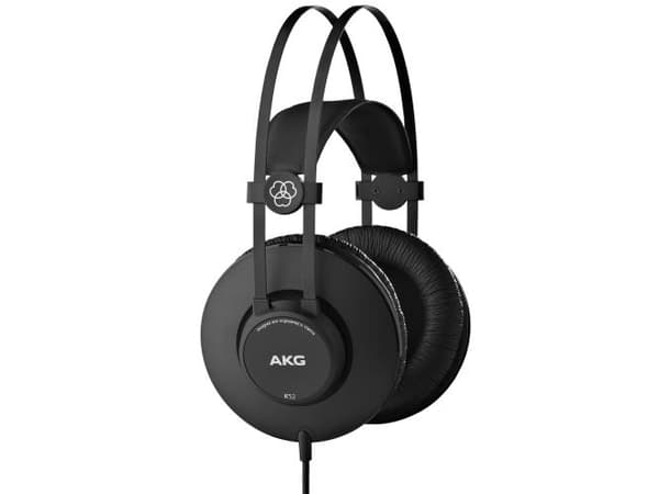 AKG K52, Ledningsført, 18 - 20000 Hz, Scene/studie, 200 g, Hovedtelefoner, Sort