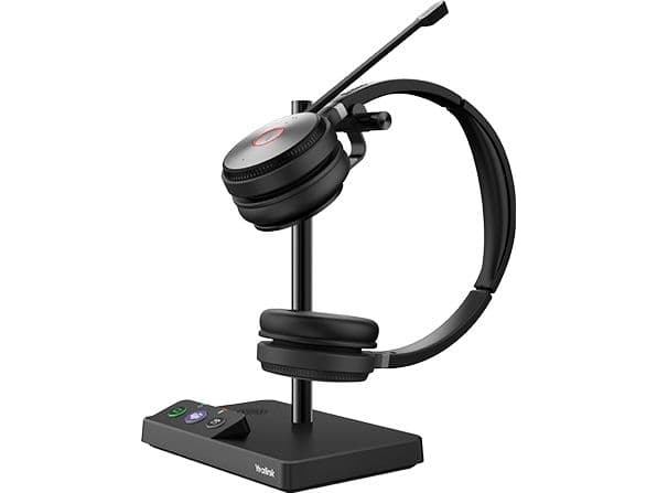 Yealink WH62 Dual - För Microsoft Teams - headset - på örat - DECT - trådlös - Certifierad för Microsoft-teams