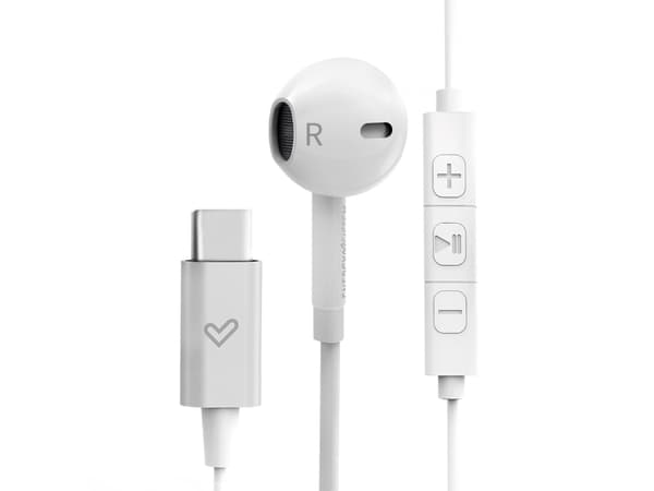 Energy Sistem Smart 2 Type C, Kuulokkeet, In-ear, Calls/Music, Valkoinen, Kaksikanavainen, Track <, Kappale >, Volume +, Volume -