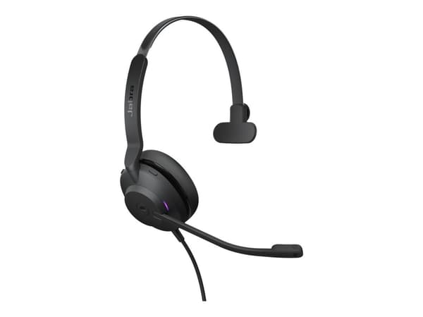 Jabra Evolve2 30 MS Mono - Headset - på örat - kabelansluten - USB-C - Certifierad för Microsoft-teams