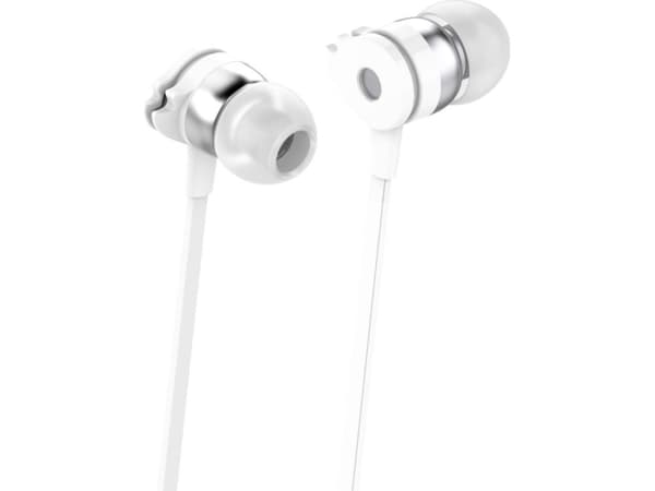 Techly SB-HP A1WHTY, Koblet med ledninger (ikke trådløs), 20 - 20000 Hz, Samtaler/musikk, 38 g, Hodesett, Hvit