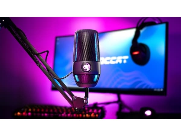 ROCCAT Torch, Studiemikrofon, 20 - 20000 Hz, 24 Bit, 48 kHz, 110 dB, Kondensator