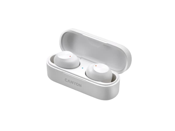 Canyon CNE-CBTHS1W, Langaton, Puhelut/Musiikki, 40 g, Kuulokkeet, Valkoinen