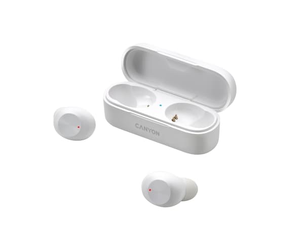 Canyon CNE-CBTHS1W, Langaton, Puhelut/Musiikki, 40 g, Kuulokkeet, Valkoinen