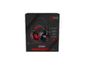 Miniatyrbild 2 av 2: MediaRange Gaming Series GS300 - Headset - på örat - kabelansluten - 3,5 mm kontakt - svart, röd