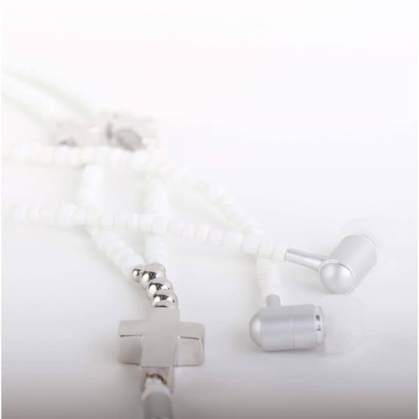 GEAR-BY-RBS Hovedtelefon In-Ear Halssmykke HV-B Hvid Mic