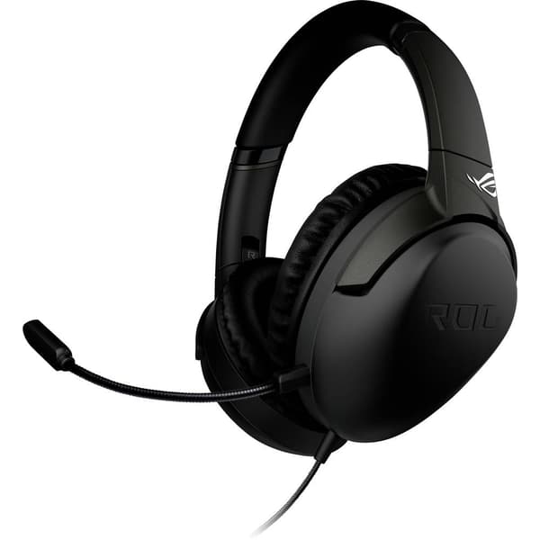 Asus ROG Strix Go Spel Over Ear-hörlurar Sladd Stereo Svart Brusreducering för mikrofon, Brusreducering Volymkontroll,