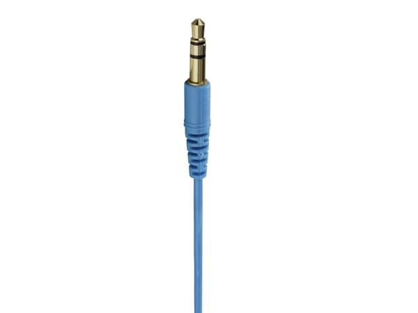 Hama HK2103, Hörlurar, I öra, Musik, Blå, 1,2 m, Kabel