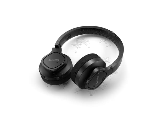 Philips TAA4216BK/00, Langallinen & langaton, 20 - 20000 Hz, Urheilu, 214 g, Kuulokkeet, Musta