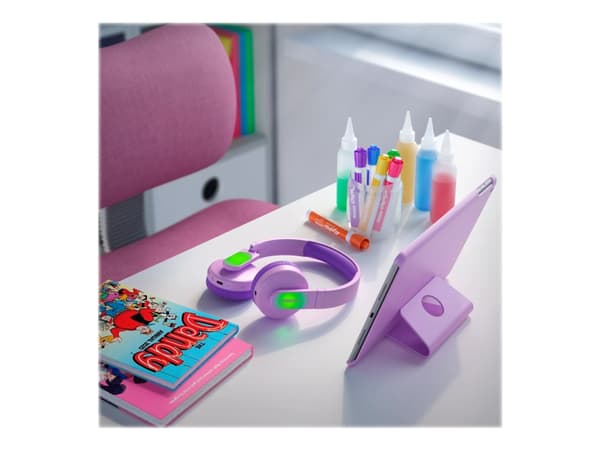 Philips Kids TAK4206PK - Hodetelefoner - on-ear - Bluetooth - trådløs, kablet - 3,5 mm jakk - rosa