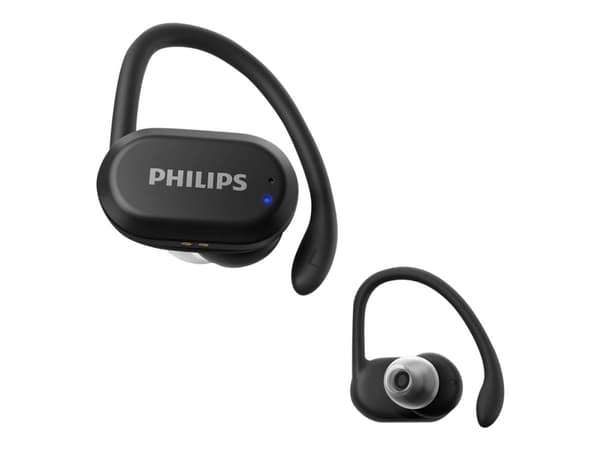 Philips TAA7306BK - True wireless-hodetelefoner med mikrofon - i øret - Bluetooth - svart