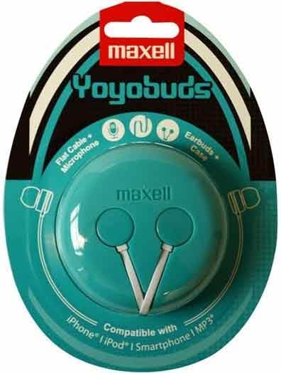 Maxell Headset Yoyobuds Grön