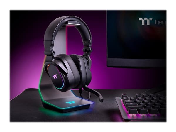 Thermaltake ARGENT HS1 RGB Headset Stand - Hub - 2 x SuperSpeed USB 3.0 - stasjonær