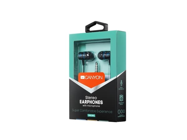 Canyon CNE-CEP3G, Kabel, 20 - 20000 hz, Samtal/musik, 32 g, Hörlurar, Grön