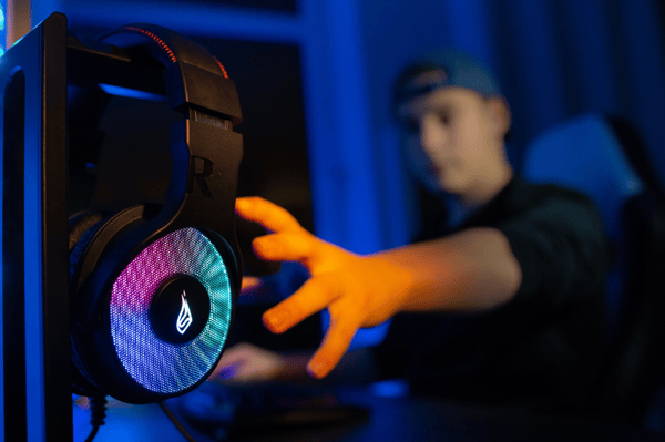 Harrier 360 USB-gamingheadset med surroundljud