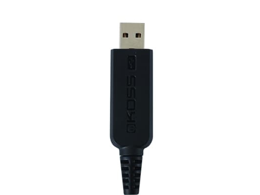 Koss SB45 USB, Koblet med ledninger (ikke trådløs), Kontor/kundesenter, 18 - 20000 Hz, Hodesett, Sort, Sølv